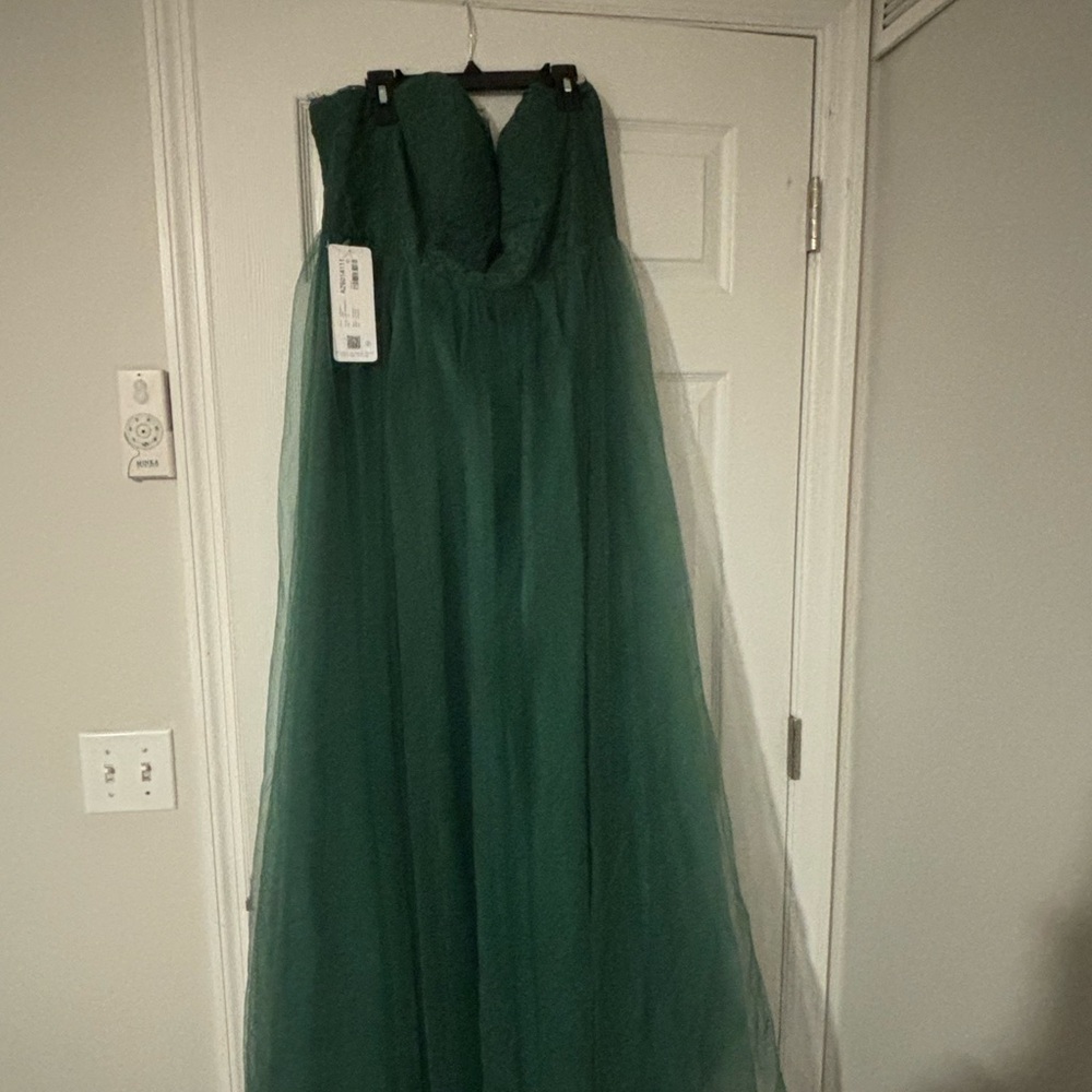 Green long gown